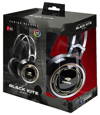 Gaming Headset C3Tech PH-G310 Black Kite RGB LED 50mW