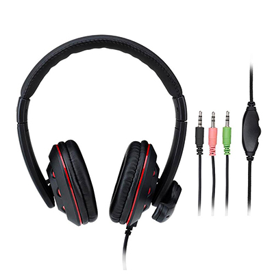 Headset Gamer Multilaser PH335 P3 com adap. P2