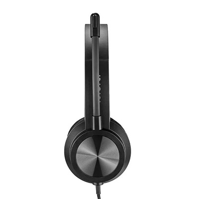 Headset com fio Multi HF1100 30mW USB e USB-C cabo 1,5m 