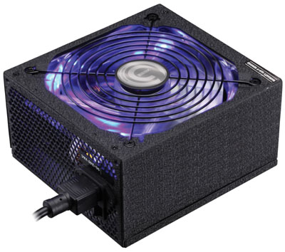 Fonte ATX v. 2.31 600W reais K-mex PT-600TWF PFC ativo