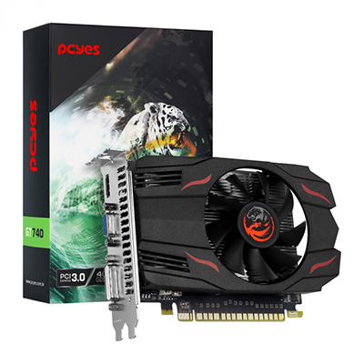 Placa vdeo PCyes Geforce GT740 4GB GDDR5 VGA DVI HDMI