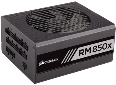 Fonte ATX  850W reais Corsair RM850X 80 plus Gold, PFC