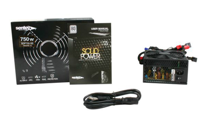 Fonte ATX Sentey SDP750-SS, 750W reais, 80 plus