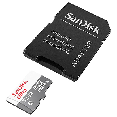 Carto memria 32GB microSDHC UHS-I Sandisk c/ adapter