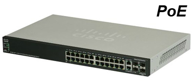 Switch Cisco SF500-24P-K9-NA 24 portas 10/100 PoE 2Gbit