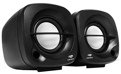 Speaker 2.0 C3Tech SP-303BK 3W RMS P2+ USB