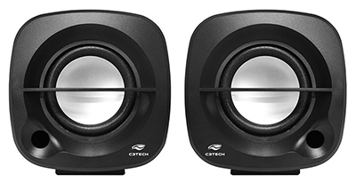 Speaker 2.0 C3Tech SP-303BK 3W RMS P2+ USB