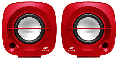 Speaker 2.0 C3Tech SP-303RD  3W RMS P2+ USB