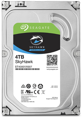 HD 4TB SATA3 p/video DVR NVR Seagate SkyHawk 6Gbps 64MB