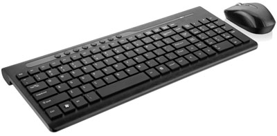 Teclado multimdia e mouse sem fio Multilaser TC151