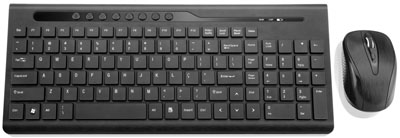 Teclado multimdia e mouse sem fio Multilaser TC151