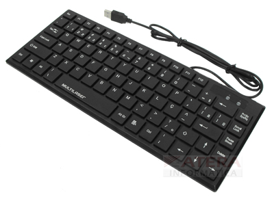 Mini teclado Multilaser Comfort TC154 30cm 83teclas USB