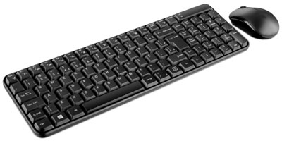 Teclado multimdia e mouse sem fio Multilaser TC183