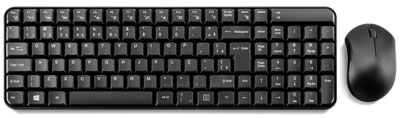 Teclado multimdia e mouse sem fio Multilaser TC183