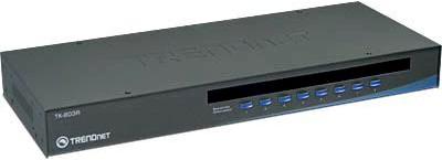 Switch KVM 8 portas rack TrendNet TK-803R USB/VGA PS2