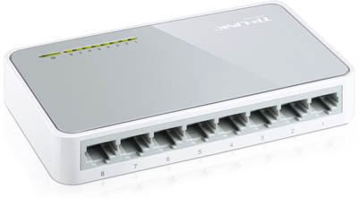 Switch 10/100 Mbps TP-Link TL-SF1008D ver. 7,  8 portas