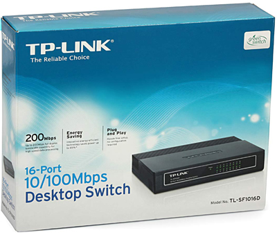 Switch 10/100 Mbps TP-Link TL-SF1016D com 16 portas