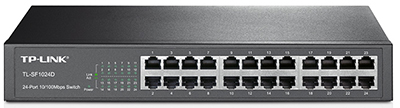 Switch desktop TP-Link TL-SF1024D 24 portas 10/100Mbits