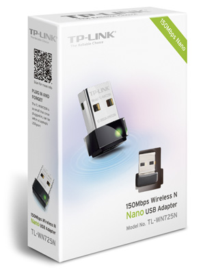 Nano adaptador USB WiFi TP-Link TL-WN725N 150 Mbps