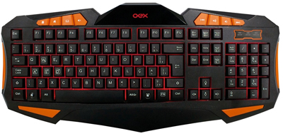 Teclado mouse game OEX TM301 Combo Gear 4000dpi 7botes