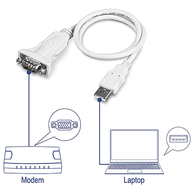 Conversor USB para Serial TrendNet TU-S9 - 66 cm