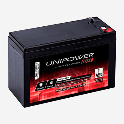 Bateria p/ Alarme 12V Unipower UP12-SEG 5Ah