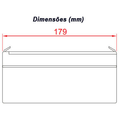 Bateria chumbo-acido Unipower UP1223, 12V, 2,3Ah, F187