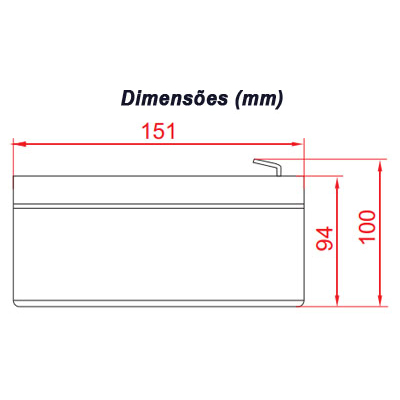 Bateria chumbo-cido Unipower UP1290, 12V 9Ah F187