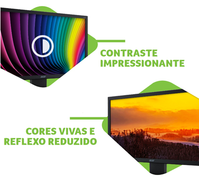 Monitor LED Acer V246HQL 23,6 pol. wide preto full HD