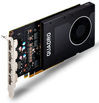 Placa de vdeo prof. PNY Quadro P2000 5GB DDR5 4DP 