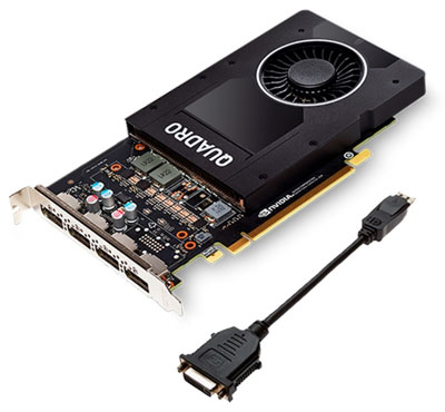 Placa de vdeo prof. PNY Quadro P2000 5GB DDR5 4DP 