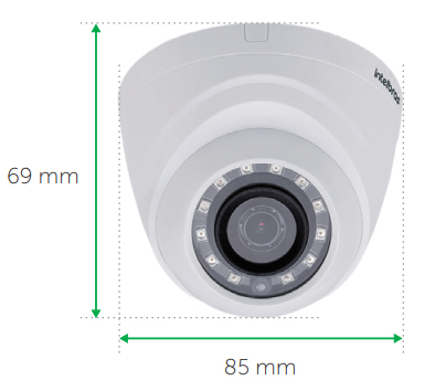 Cmera HDCVI Intelbras VHD 1010 D G4 HD 720p 10m 3,6mm