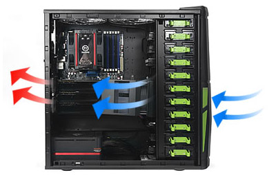 Gabinete torre Thermaltake VL200L1W2Z Element V Nvidia