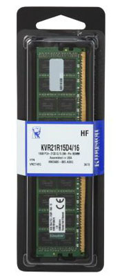 Memria 16GB DDR4 2133MHz Kingston KVR21R15D4/16 ECC Rg