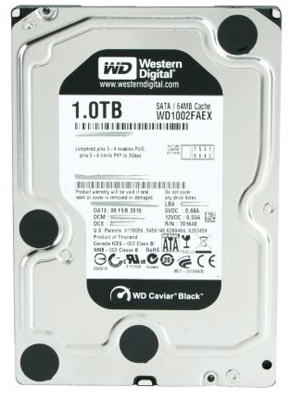 HD 1TB 3,5 pol.  WD WD1002FAEX, SATA3, 64MB 7200 RPM