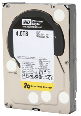 HD 4TB WD RE Enterprise WD4000FYYZ SATA 6Gb/s 64MB 7200