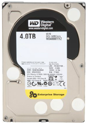 HD 4TB WD RE Enterprise WD4000FYYZ SATA 6Gb/s 64MB 7200