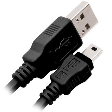 Cabo Mini USB MachoXmacho 5 pinos Multilaser WI197 1,5m