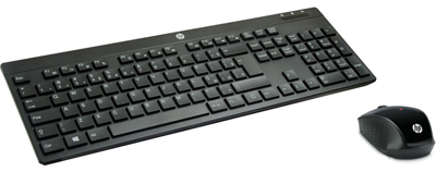 Teclado e mouse sem fio HP 200 Z3Q63AA  2.4GHz 10m