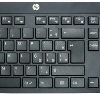 Teclado e mouse sem fio HP 200 Z3Q63AA  2.4GHz 10m