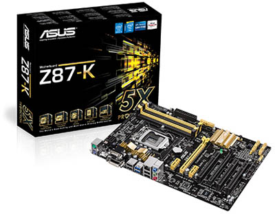 Placa me Asus Z87-K p/ Intel LGA-1150, p/ i7 i5 i3, 4G