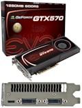 Placa de v�deo EVGA Geforce GTX570 1,28GB GDDR5, 2 DVI2