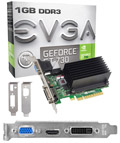 Placa vdeo EVGA Geforce GT730 1GB DDR3 VGA HDMI DVI