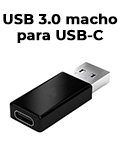 Adaptador USB 3.0 macho p/ USB-C 3.1 fmea Tblack