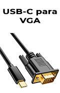Cabo conversor USB-C para VGA Comtac 20119446 com 1,8 metros2