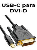 Cabo conversor USB-C para DVI-D Comtac 20119447 com 1,8 metros2