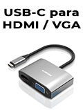 Conversor USB-C para HDMI 4K e VGA full HD Comtac 20119453 2
