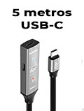 Cabo extensor USB-C 3.0 Comtac 20129421 com amplificador com 5 metros2