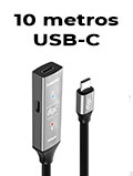 Cabo extensor USB-C 3.0 Comtac 20129422 com amplificador com 10 metros2