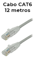 Patch cord CAT6 Furukawa, 12 m T568A-12.0m Cinza2